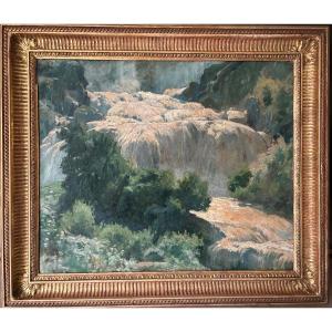 Tarnished. Cascades Of Marble. Signed Giffard.