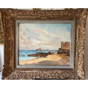 Edmond Céria. Saint Malo. Le port du petit Bé.