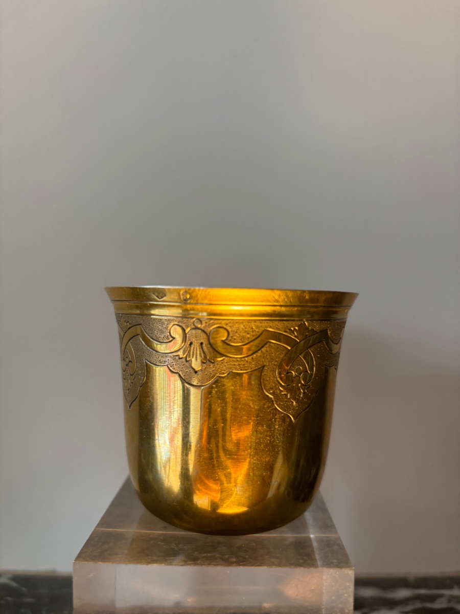 Timbale  Argent Vermeil Style Régence 