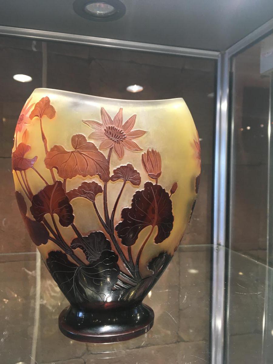 "vase De Gallé Oblong ( 1846-1904)