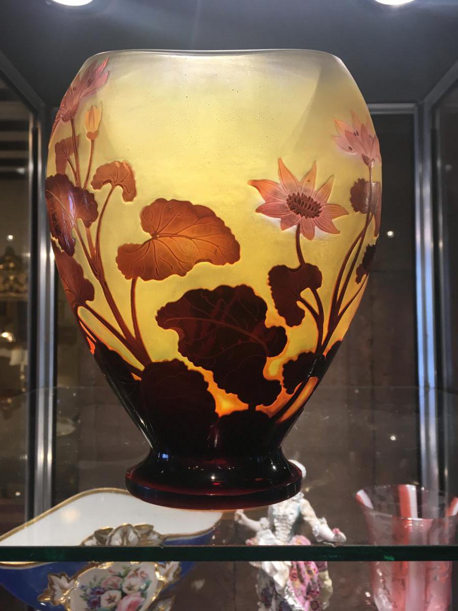 "vase De Gallé Oblong ( 1846-1904)-photo-4