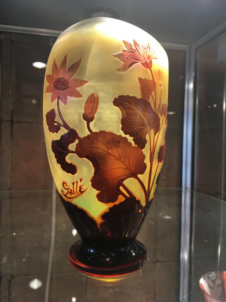"vase De Gallé Oblong ( 1846-1904)-photo-1