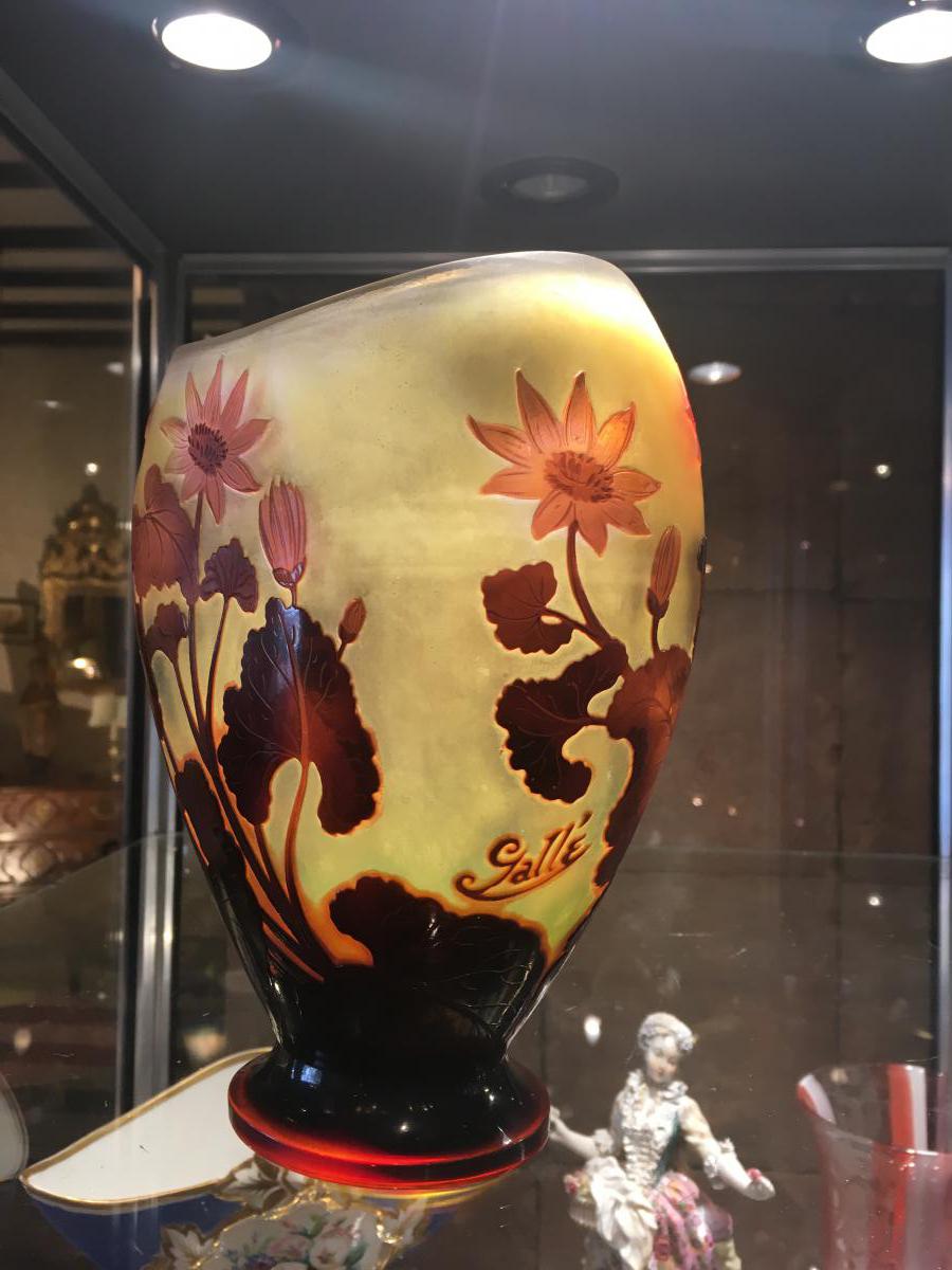 "vase De Gallé Oblong ( 1846-1904)-photo-2