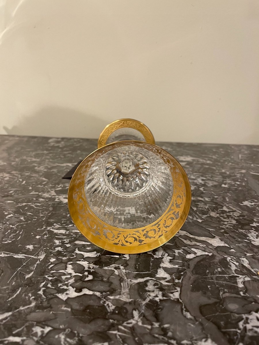 « verres Cristal De Saint Louis Modèle Thistle Or »-photo-3