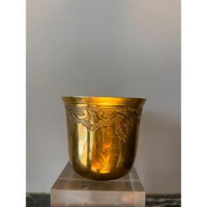 Timbale Argent Vermeil Style Régence