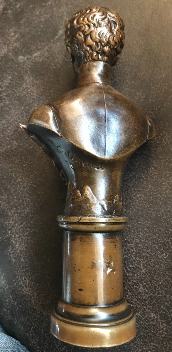 Rare Buste En Bronze De l'AIGLON Fils De NAPOLEON  Signé Catineau 19 -ème-photo-1