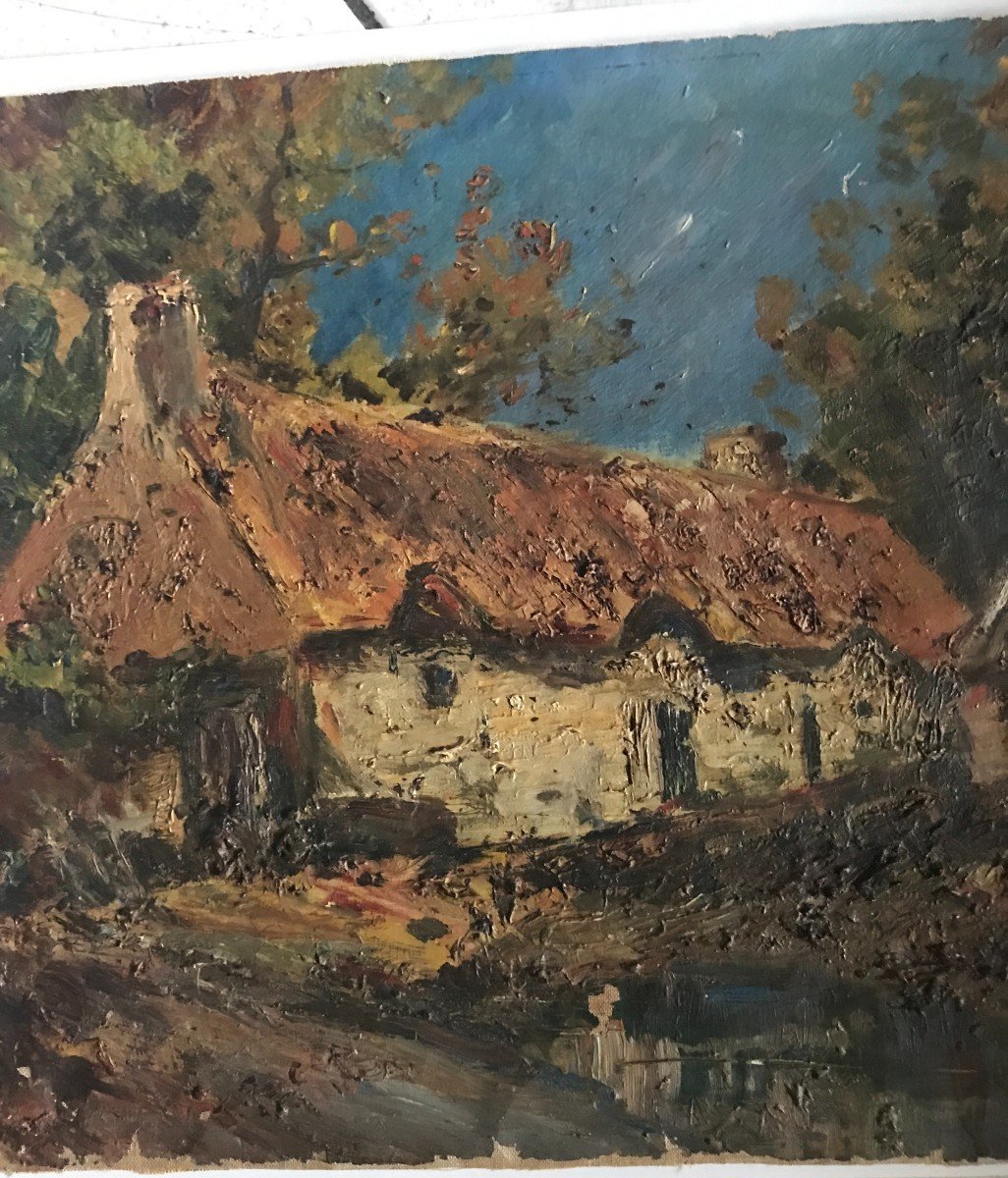 Superb Impressionist Oil Signed And Dated 191?-photo-2