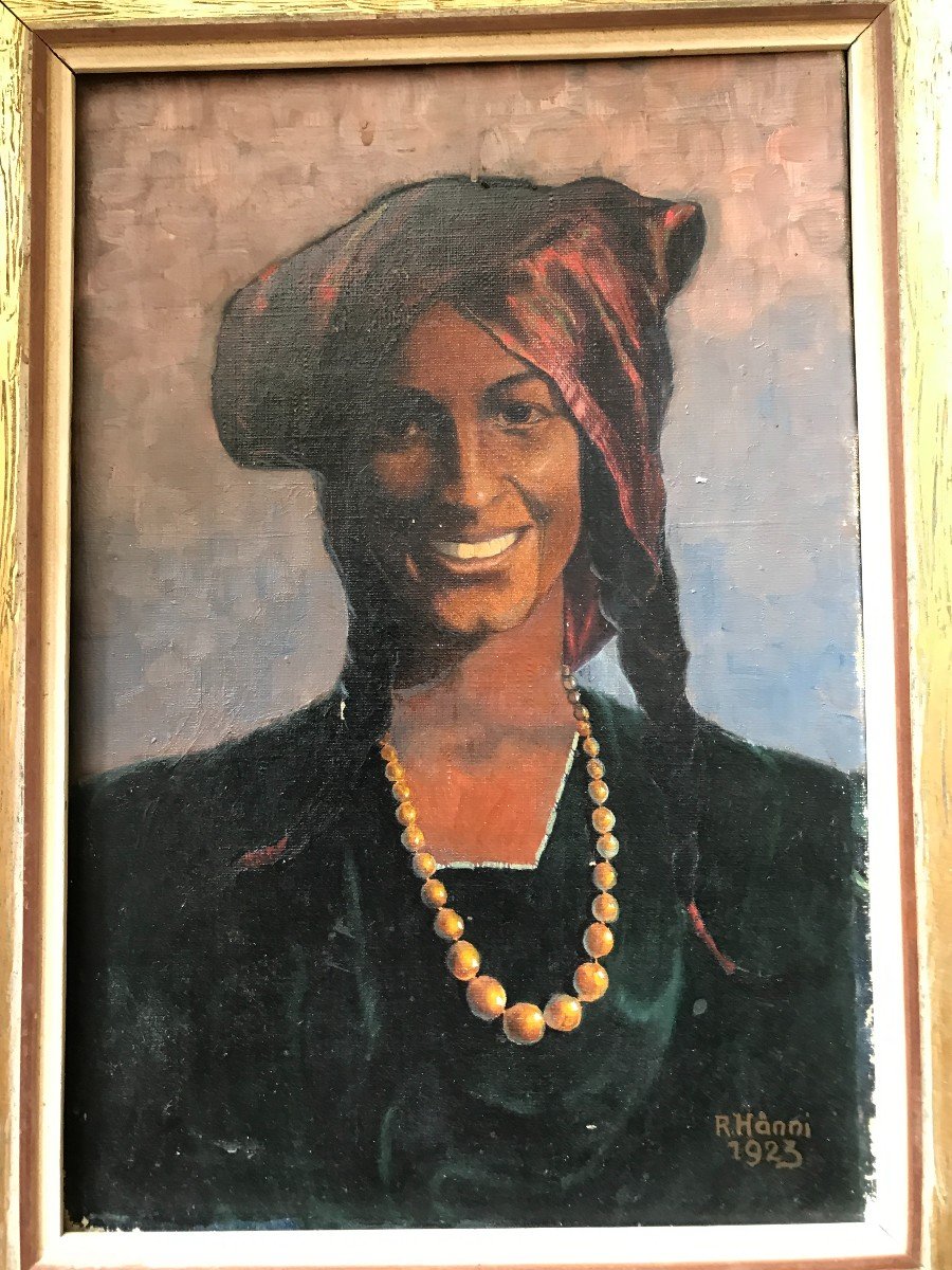 Oil On Canvas Africanist Hanni 1923 Rosalie Hänni (1876-1953)?