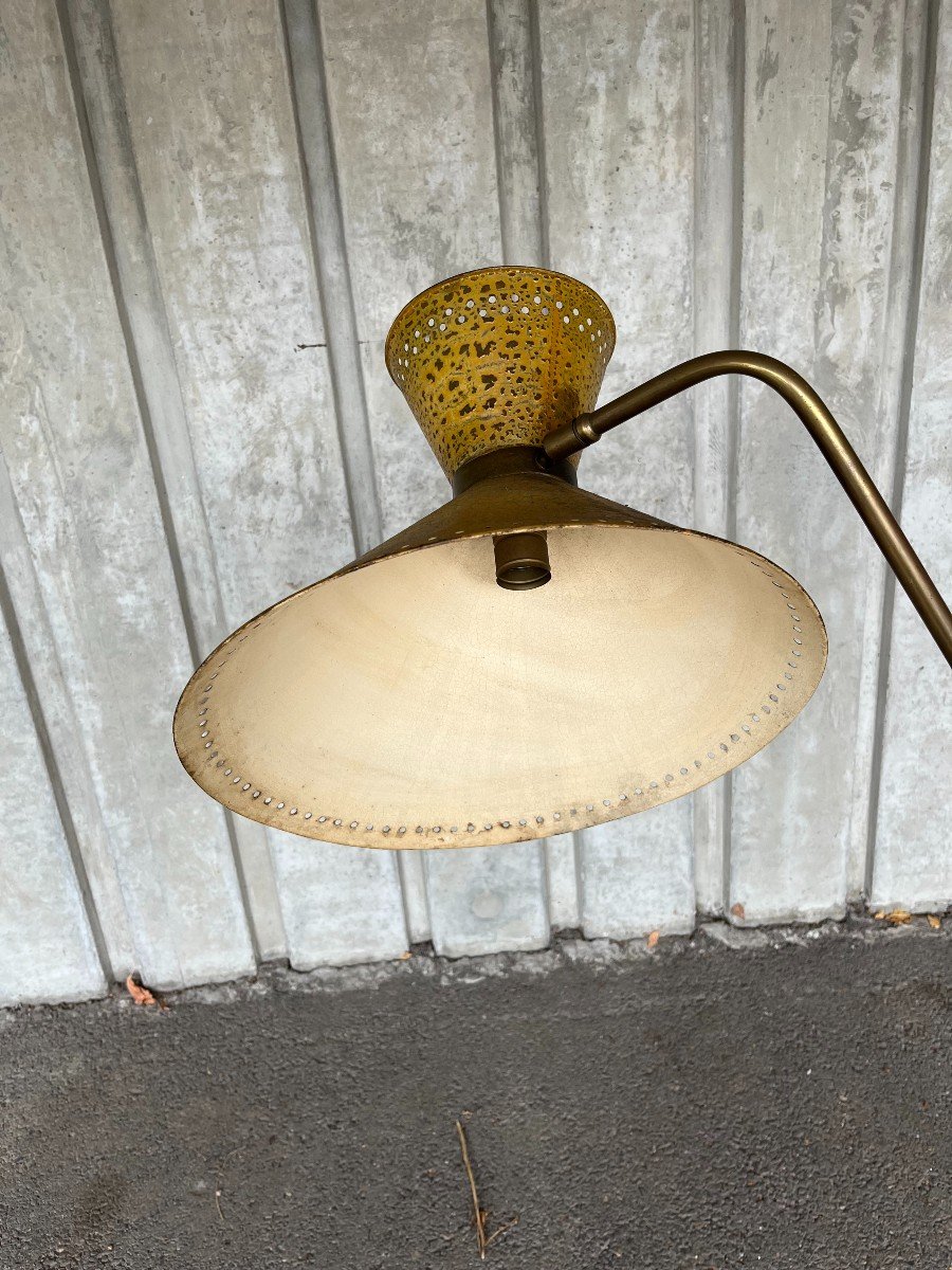 Rare Floor Lamp 1950 Balancier Dlg Mathieu, Guariche-photo-3