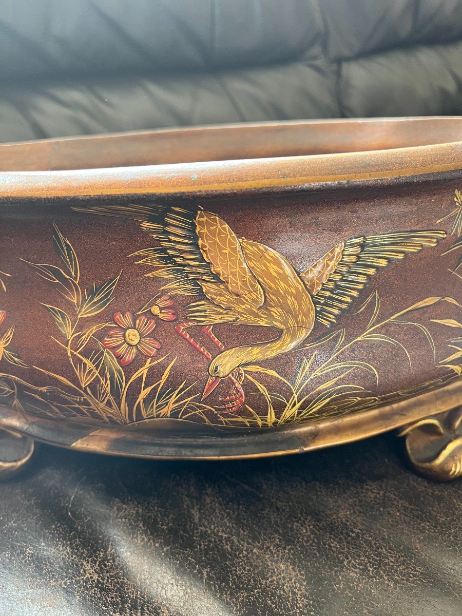 Beautiful Planter By Auguste Majorelle (1825-1879) For The Toul Earthenware Factory-photo-2