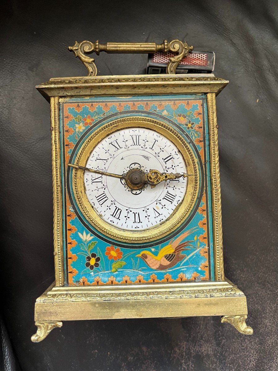 Rare pendulette  JAPY  ? décord peint et non sérigraphie 