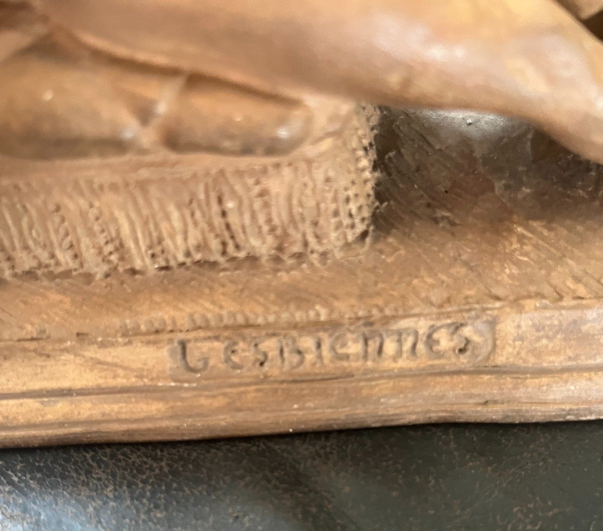 Rate Original Erotic Terracotta "lesbians" By Lorenzo Bozzi (1864-?) -photo-3
