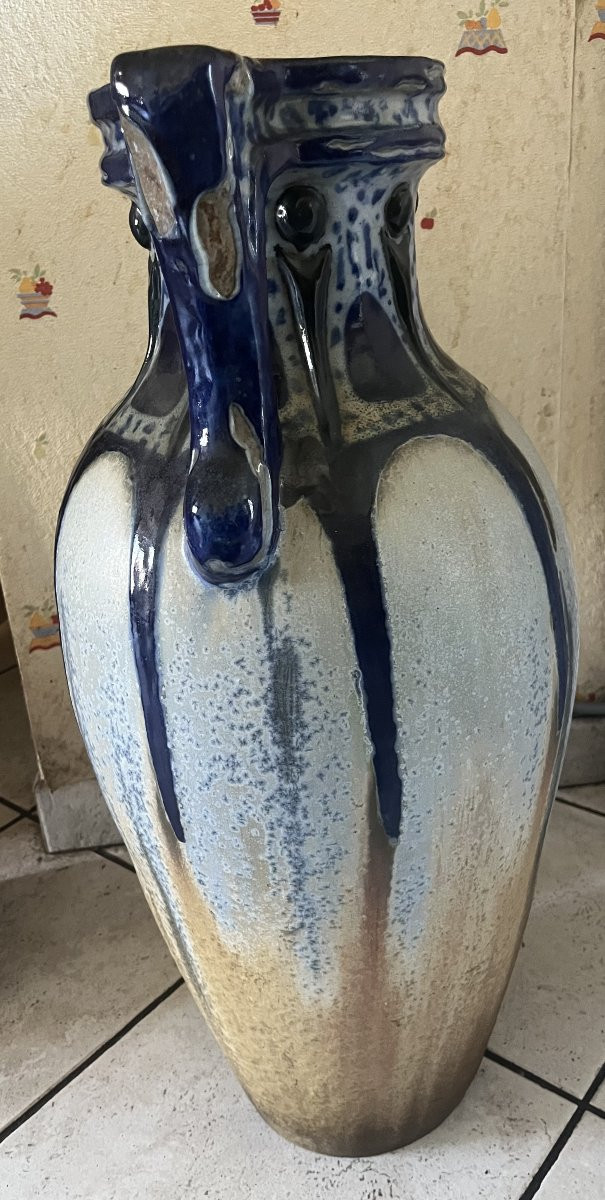 Huge Vase By Adrienne Picard (1890-1963) 72 Cm 16.2 Kilos!-photo-2