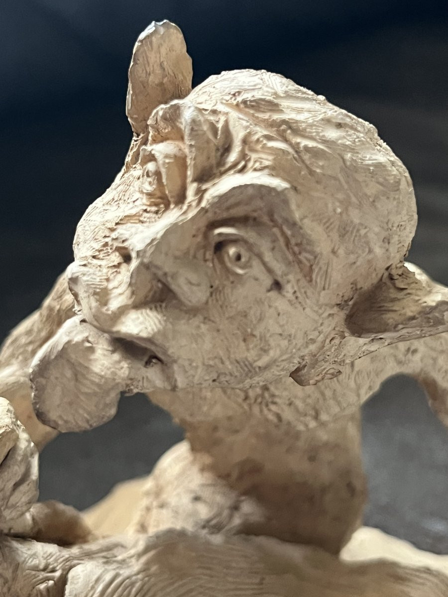 Alexandre CLERGET (1856-1931) : Terre cuite ORIGINALE 1876-photo-2