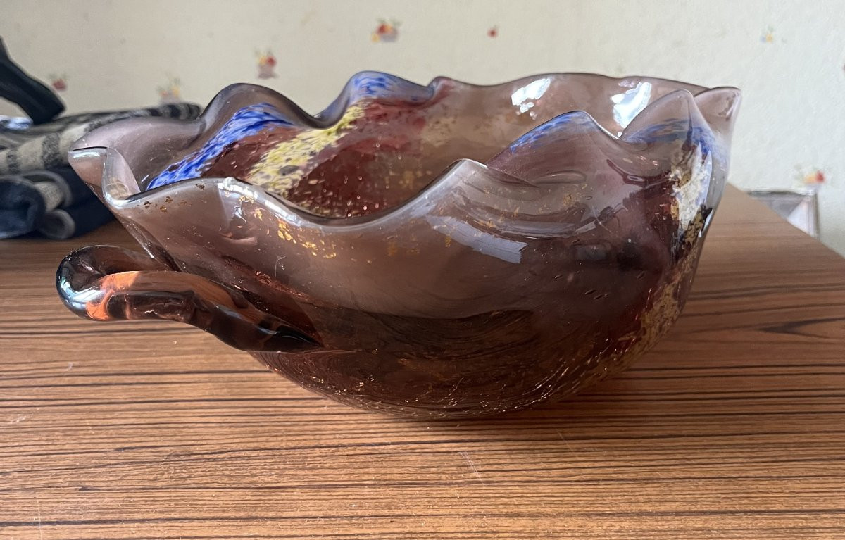 RARE et importante coupe verre LEVEILLé ROUSSEAU-photo-3