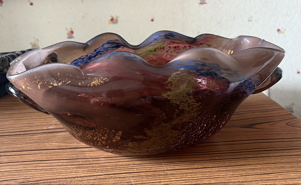 RARE et importante coupe verre LEVEILLé ROUSSEAU-photo-4