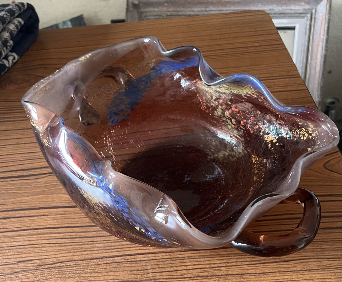 RARE et importante coupe verre LEVEILLé ROUSSEAU-photo-2