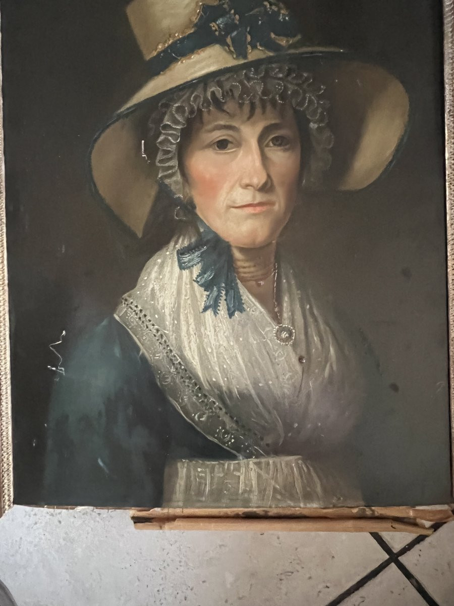 Oil Early 19th Century Brun 1818-photo-3