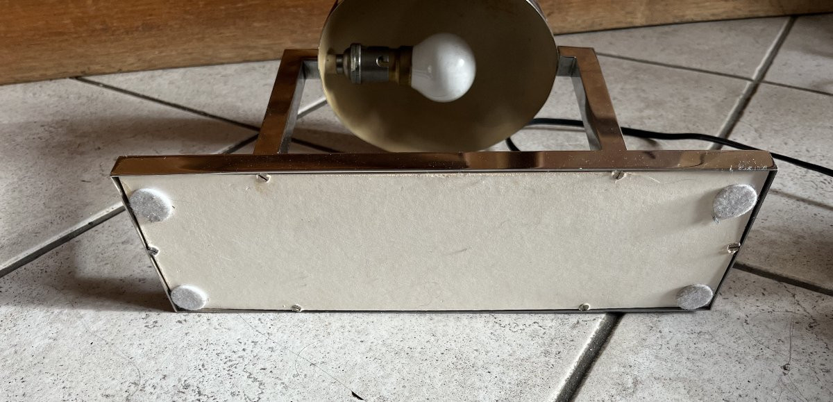 Rare Modernist Adnet Lamp 1930 Art Deco-photo-3