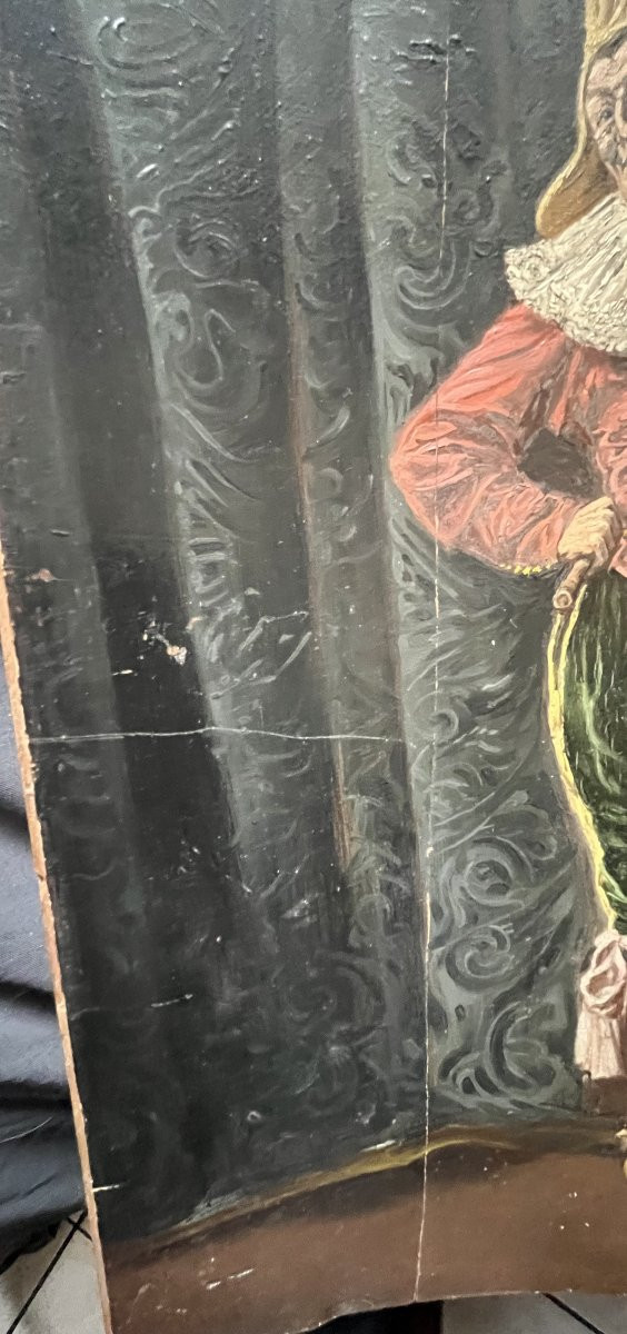 Clown Or Court Jester Oil Painting, Signed Tallon, Late 19th Century-photo-1