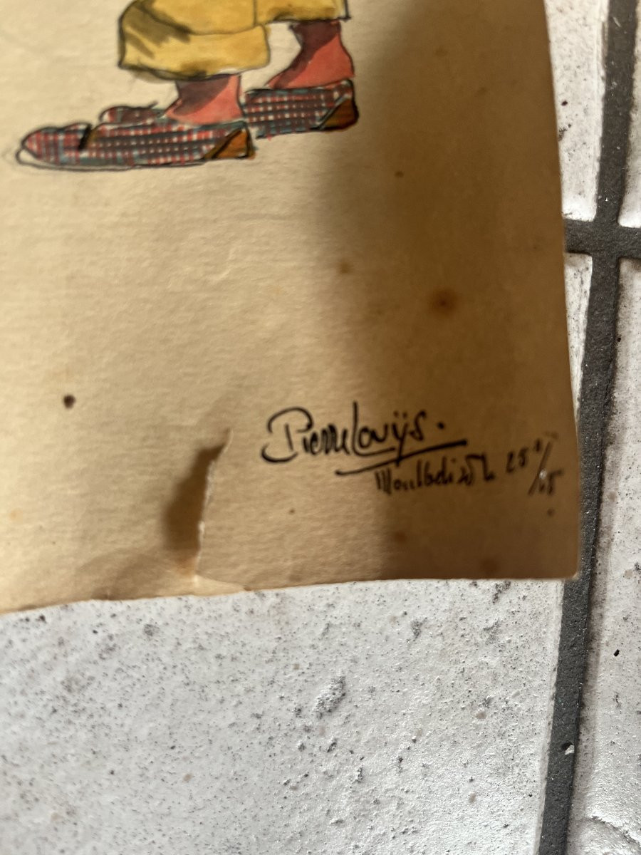 Pierre Louÿs: 2 Rare Drawings -photo-1