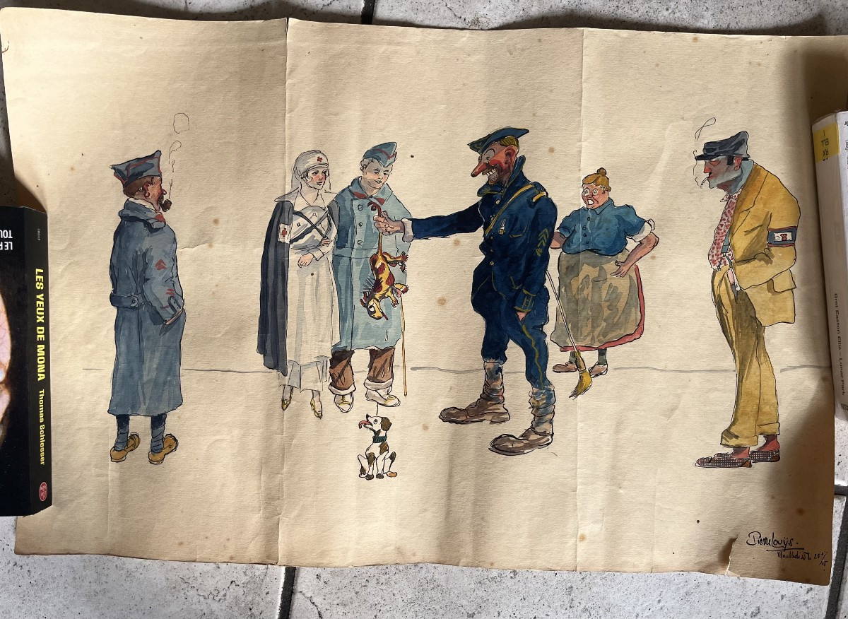 Pierre Louÿs: 2 Rare Drawings 