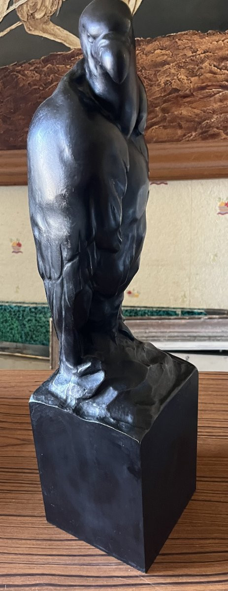 Large Art Deco 1930 Bronze -photo-2