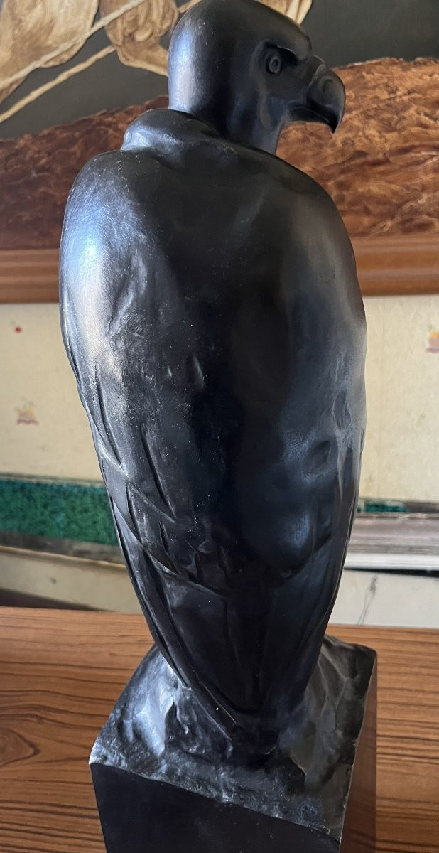 Large Art Deco 1930 Bronze -photo-3