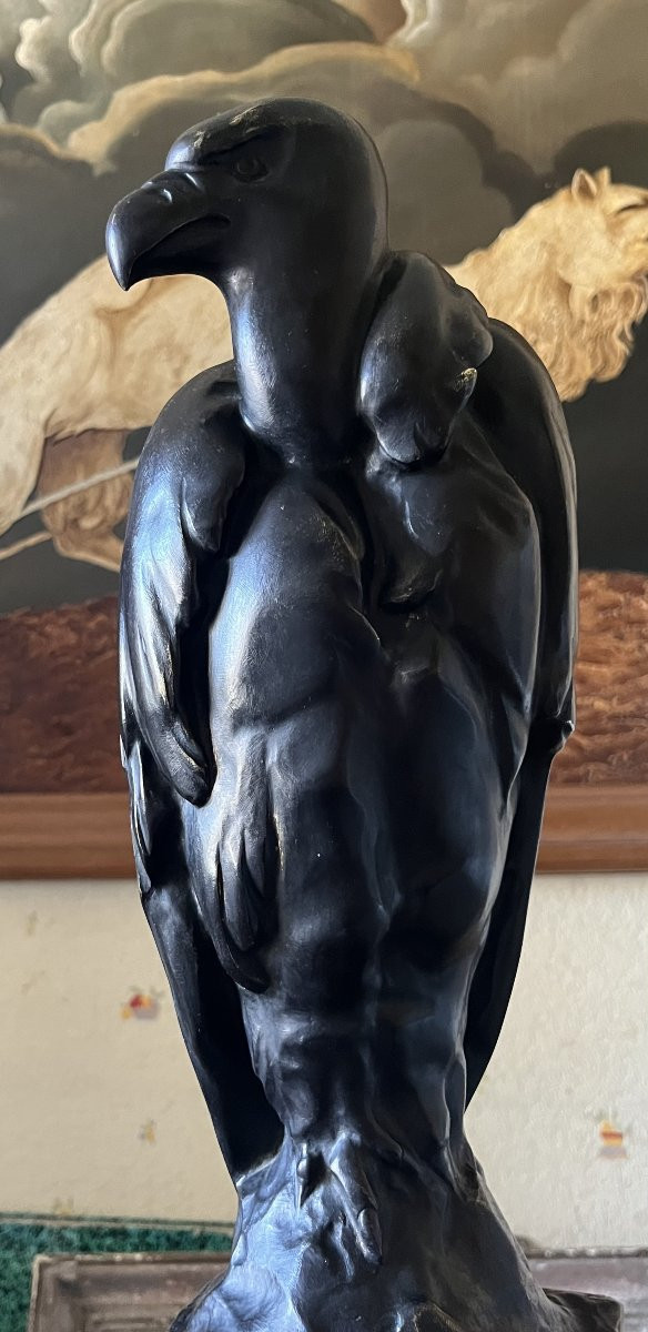 Large Art Deco 1930 Bronze -photo-2