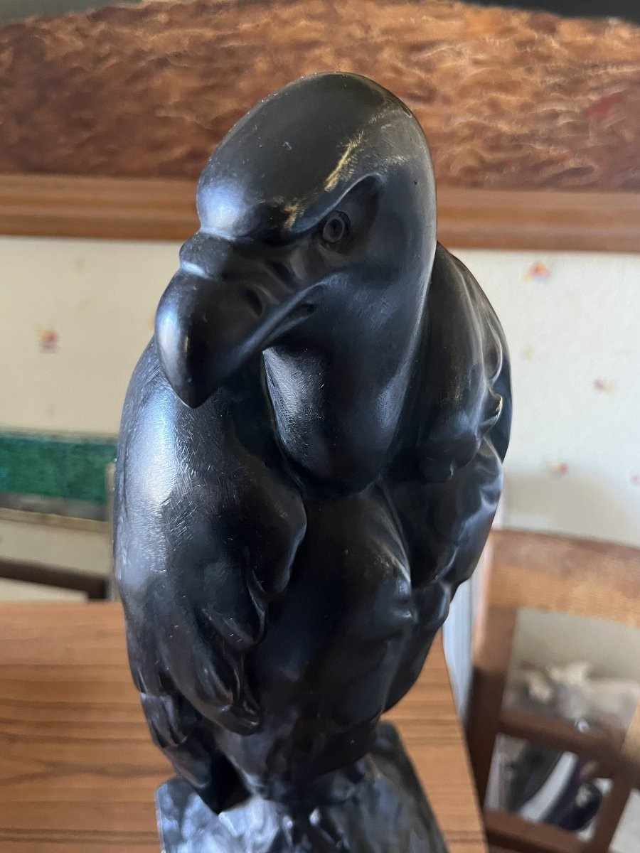 Large Art Deco 1930 Bronze -photo-4