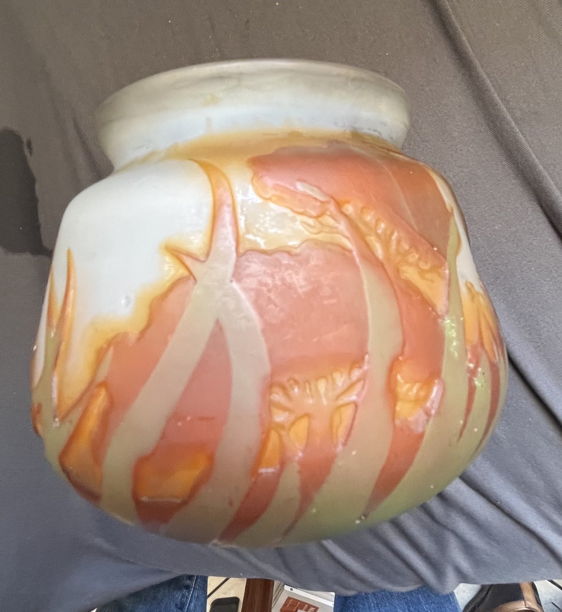 Glass Vase Emile Galle -photo-2