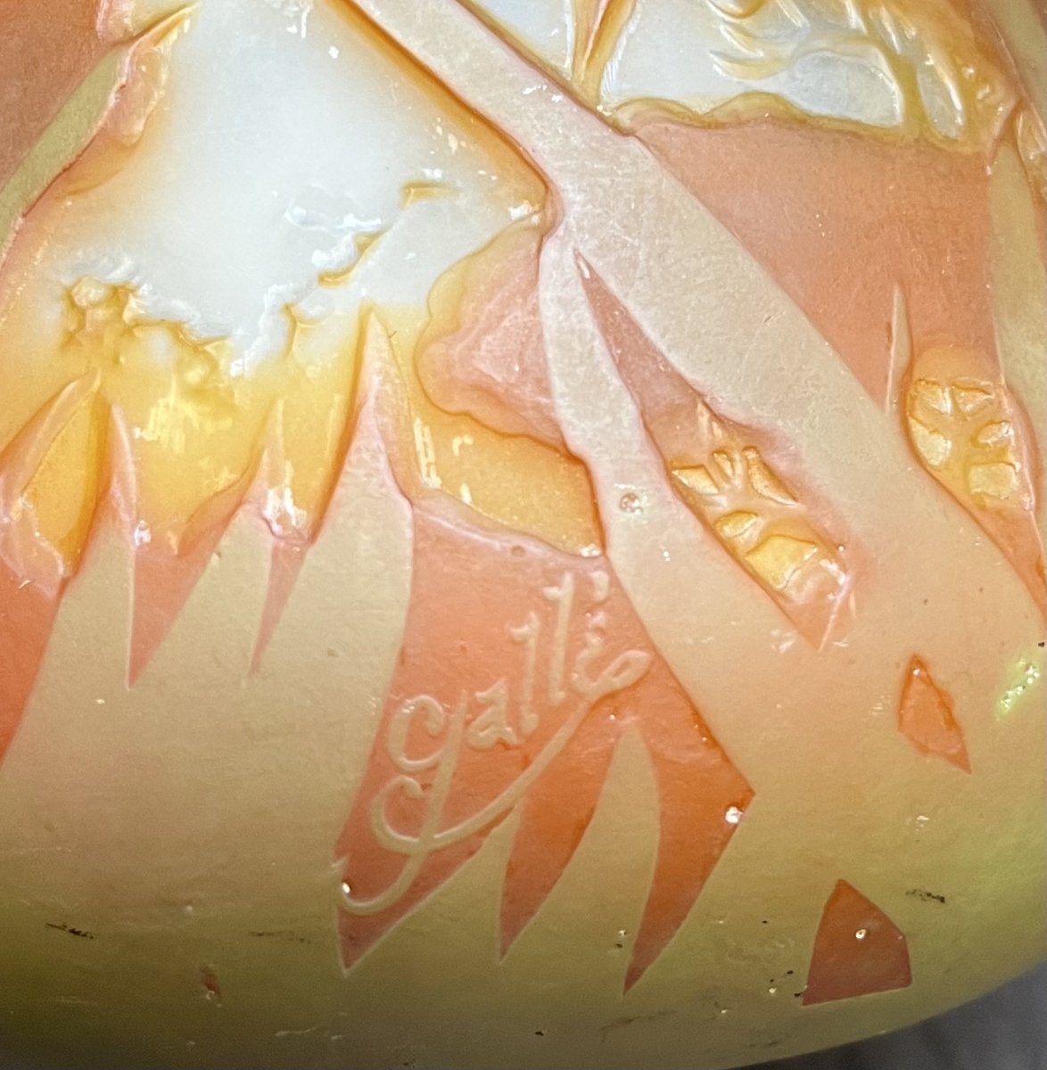 Glass Vase Emile Galle -photo-1