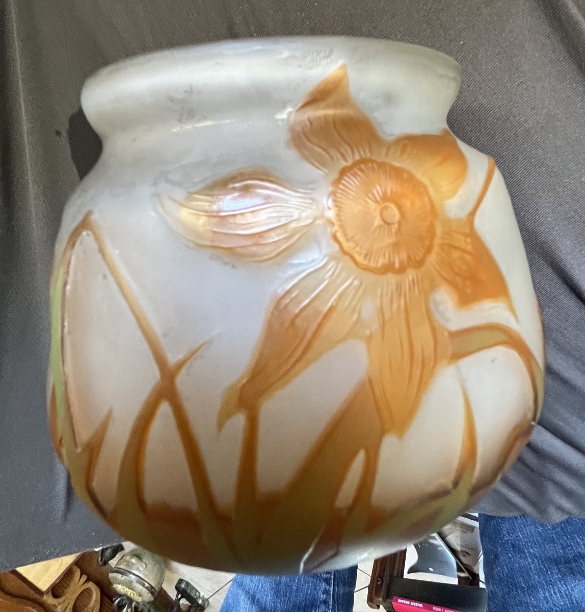 Glass Vase Emile Galle 