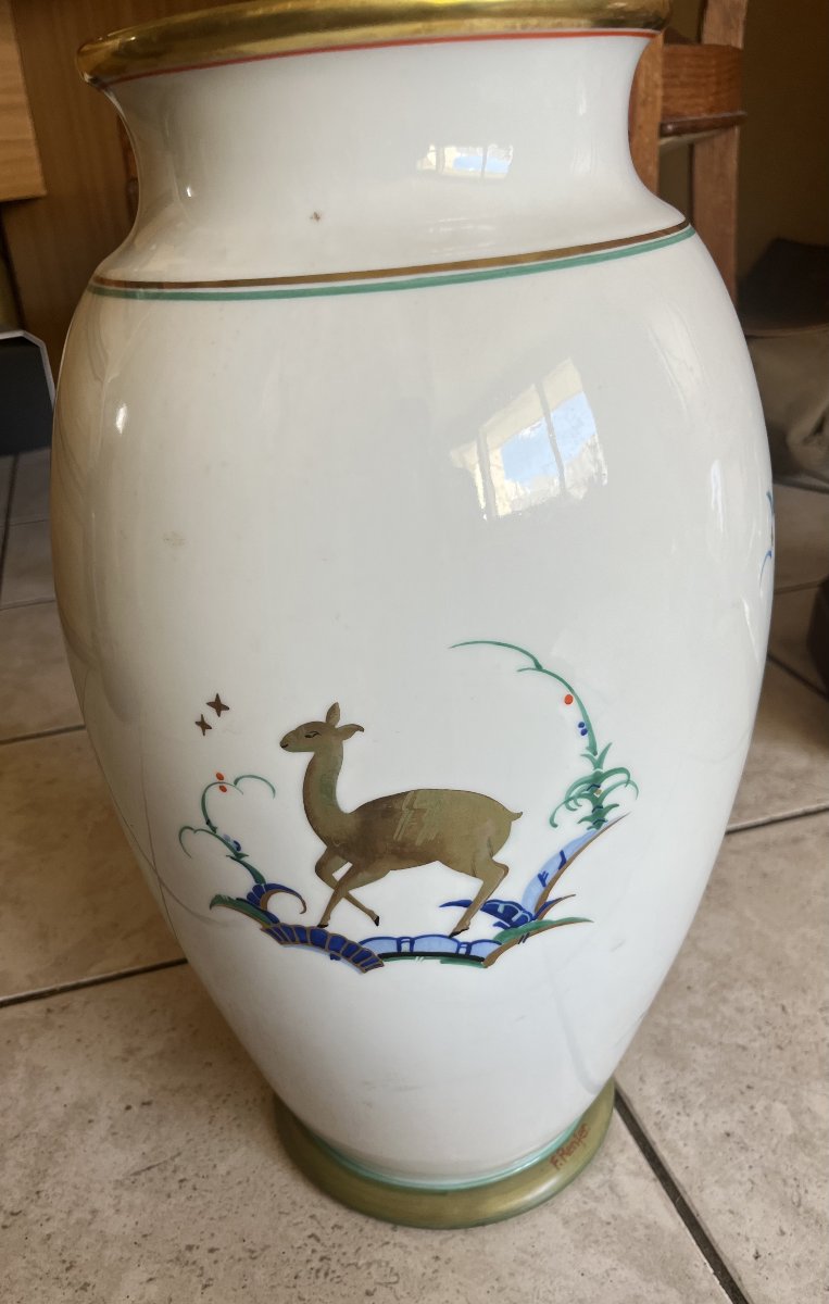 Grand vase porcelaine art deco  LANGENTHAL RENFER-photo-4