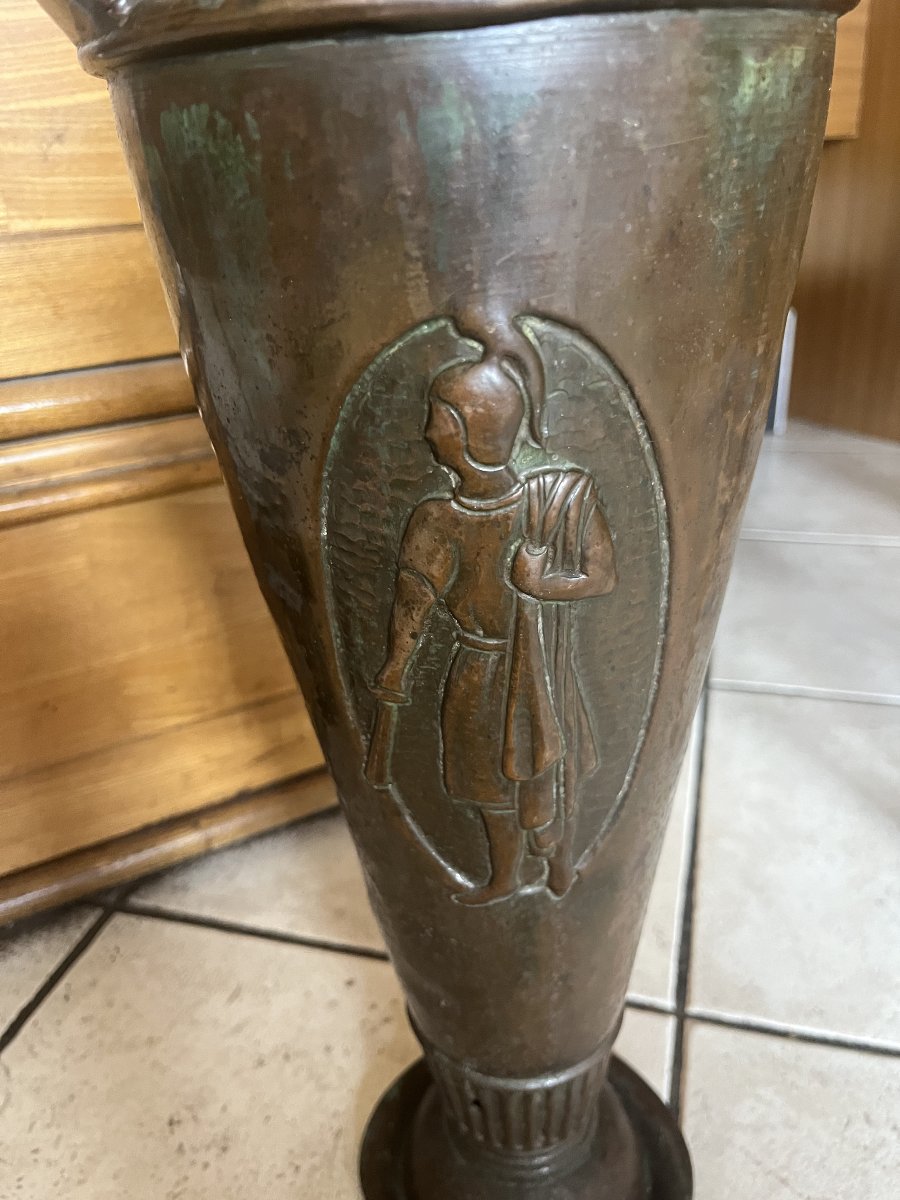 A Very Large Art Deco Brass Piece From 1930. A One-of-a-kind Piece-photo-1