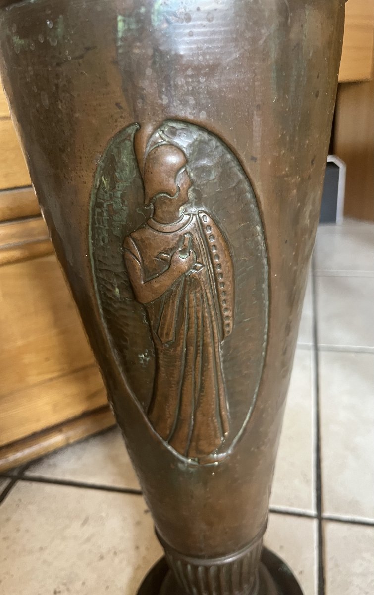 A Very Large Art Deco Brass Piece From 1930. A One-of-a-kind Piece
