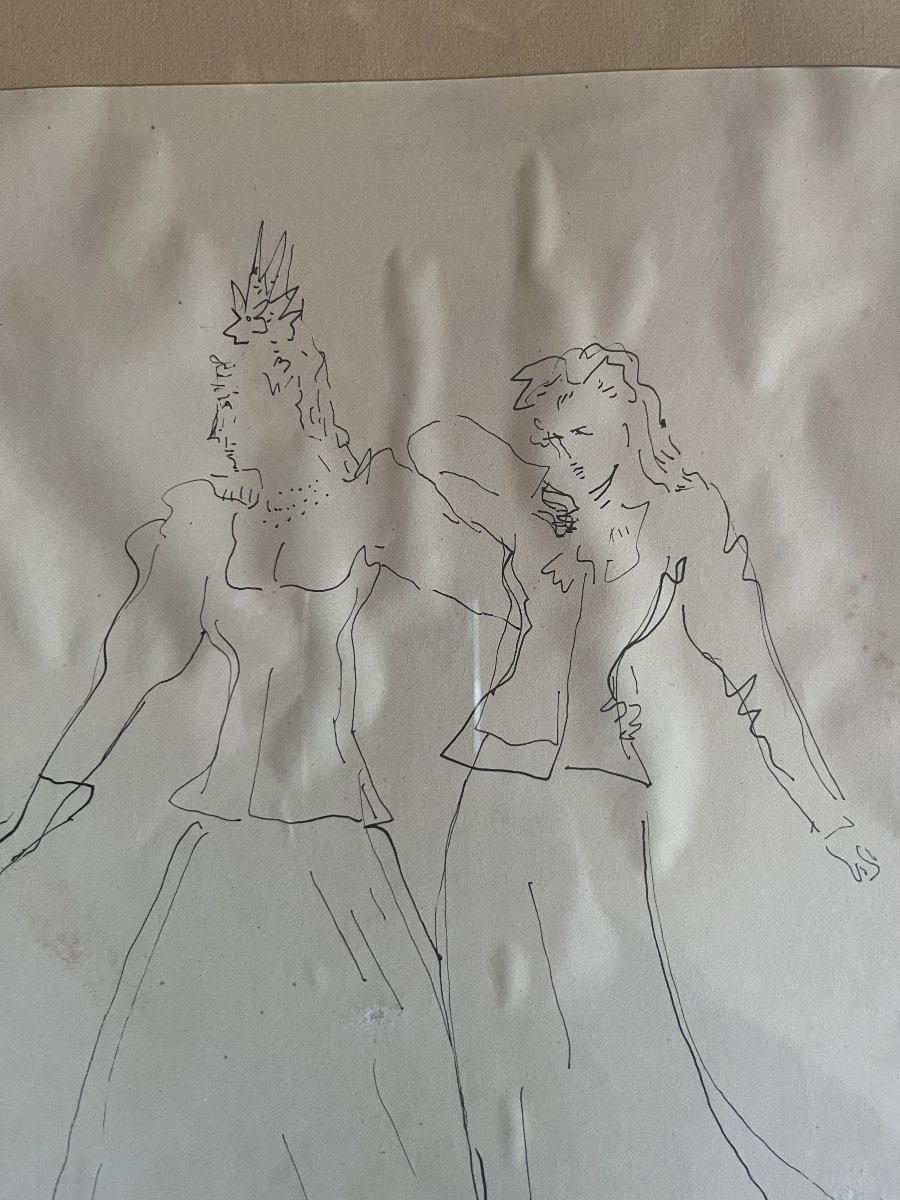 Leonor Fini (1907–1996): Original Drawing-photo-2