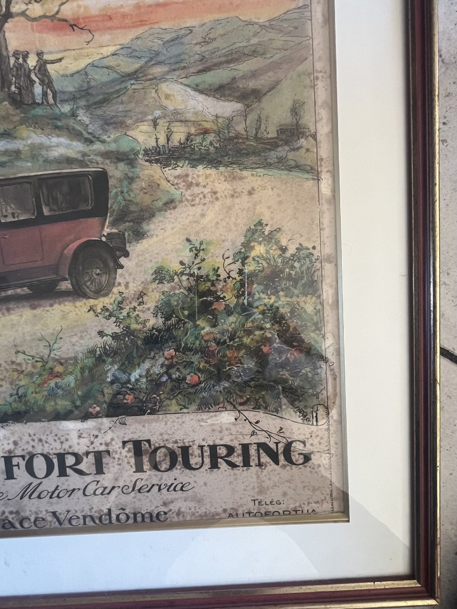 Rare Poster From Around 1920. Automobilia-photo-1