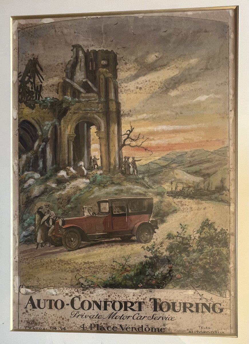 Rare Poster From Around 1920. Automobilia