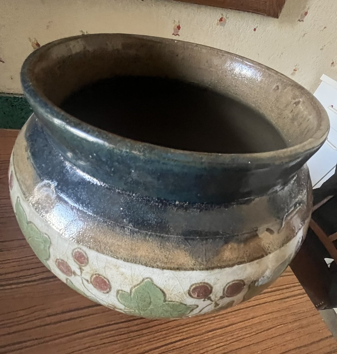 Rare Cache pot Auguste DELAHERCHE vers 1900-photo-4