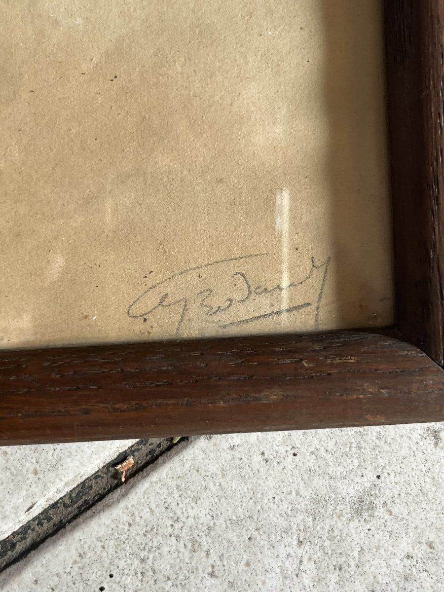 2 Gouaches " bretons " 1930 art deco signées bretagne-photo-4