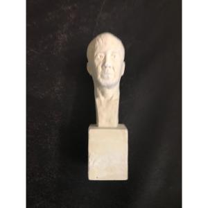 Foujita Plaster Bust Henri Paul Marc Boissonnade Signed By Foujita