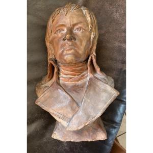 Rare Original Terracotta Napoleon Bonaparte Signed And Dated