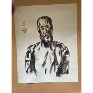 émile Antoine Bourdelle (1861-1929): Drawing Dated 1919
