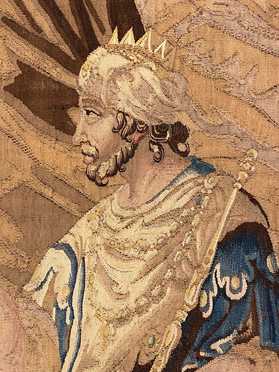 Tapisserie Flandres d'époque Louis XIV-photo-2