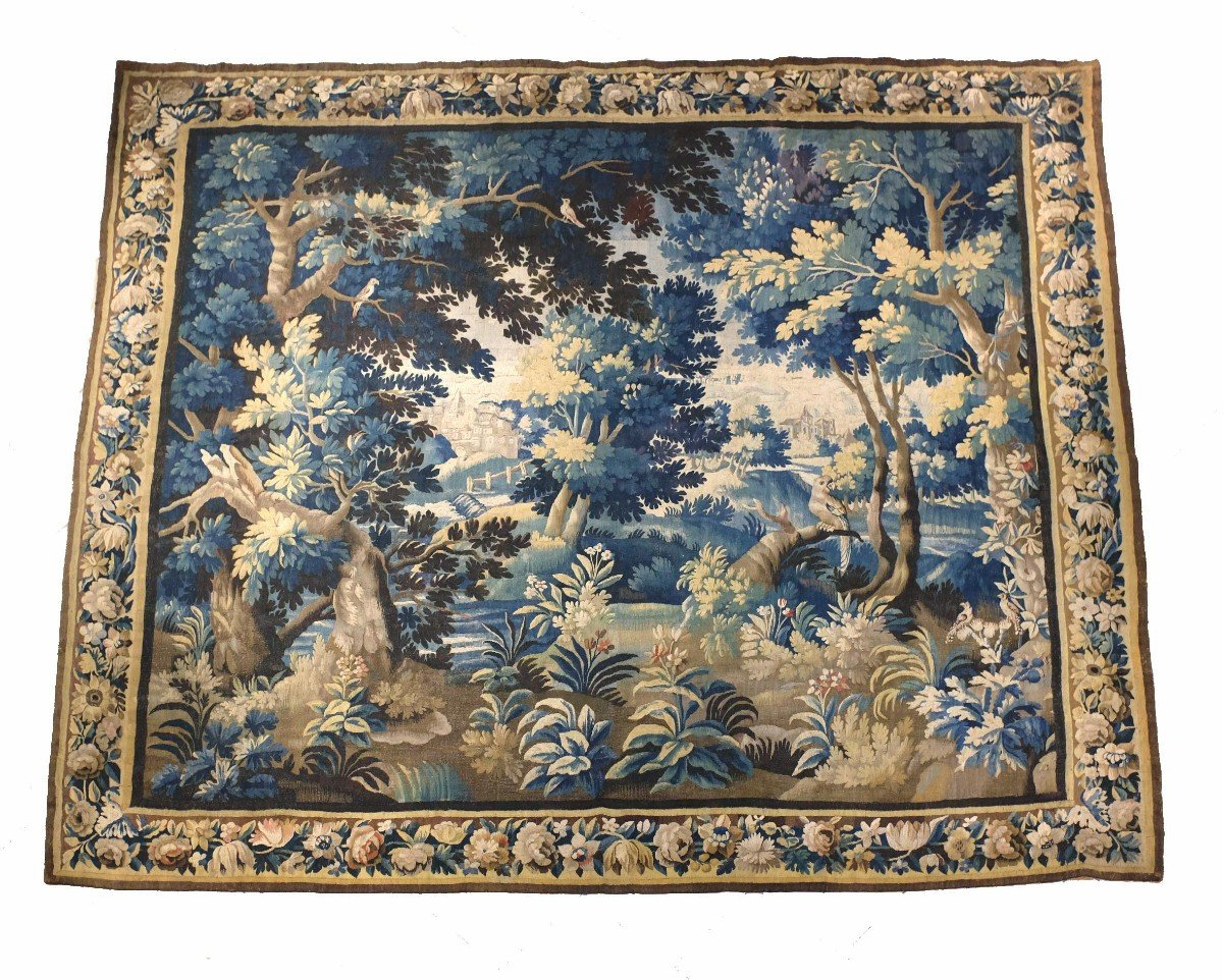Proantic Tapisserie Aubusson Verdure XVIII