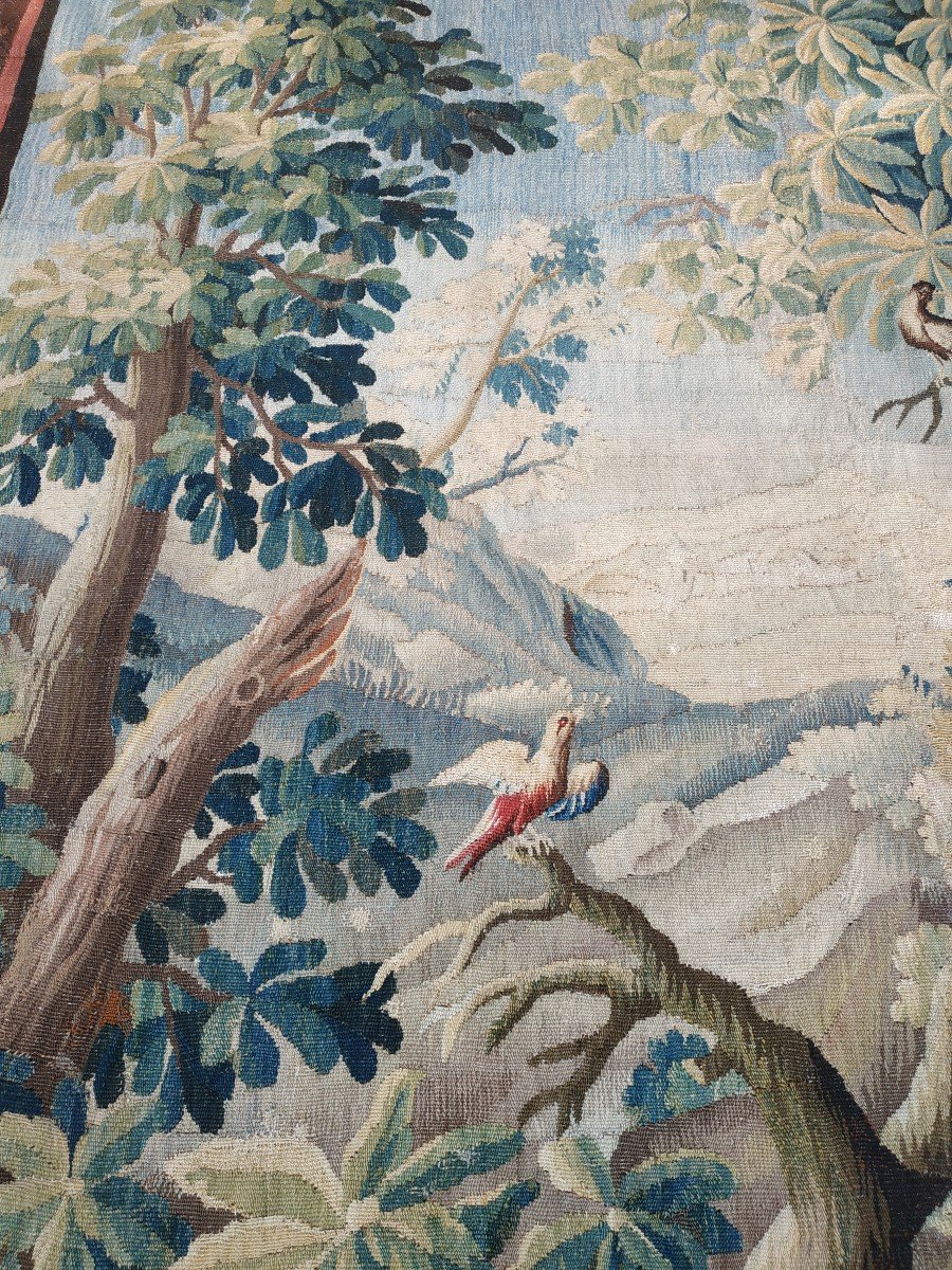 Aubusson Greenery Tapestry Around 1750-photo-4