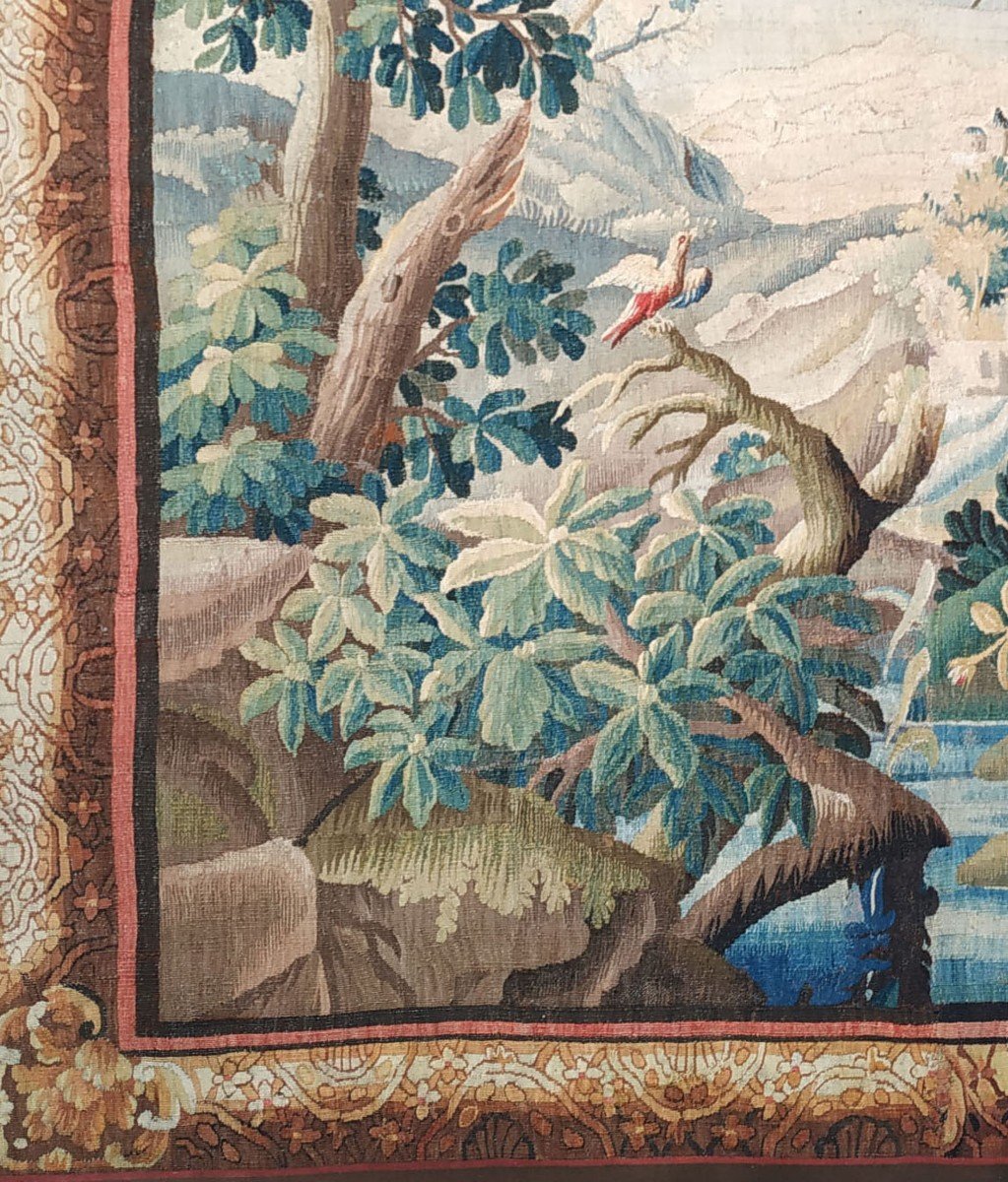 Aubusson Greenery Tapestry Around 1750-photo-1
