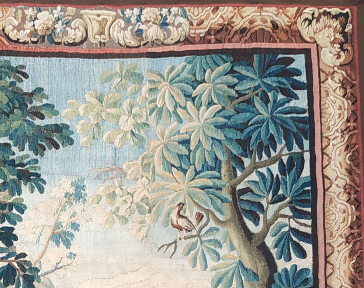 Aubusson Greenery Tapestry Around 1750-photo-3