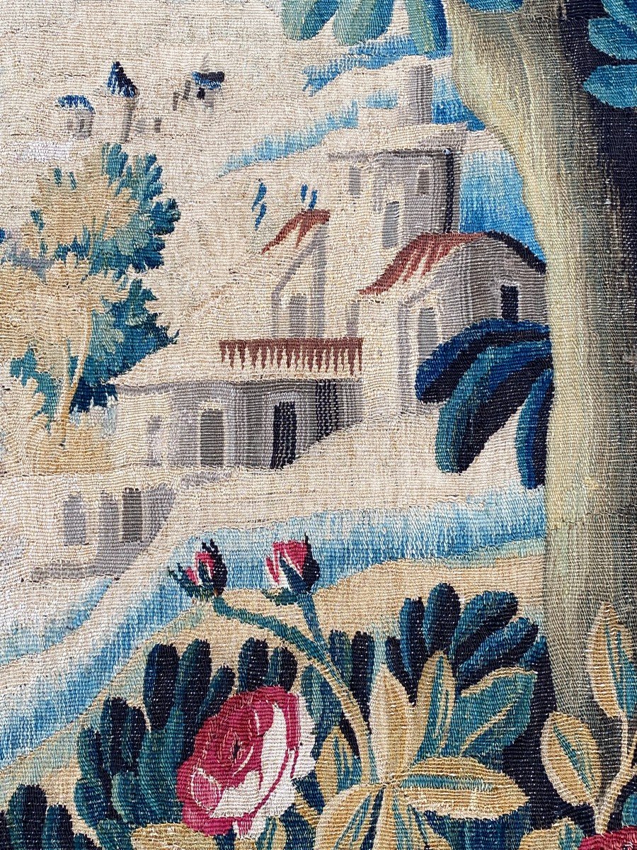 Aubusson Greenery Tapestry Around 1750-photo-5